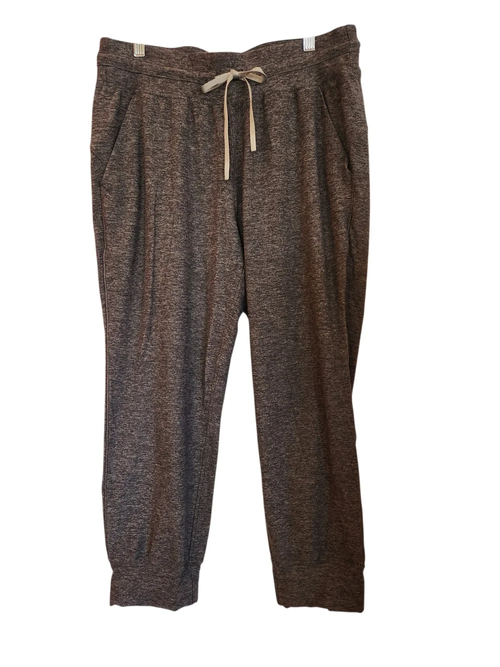 Lululemon Ready to Rulu Jogger Crop Heathered Charcoal Grey Size 10 Butter Soft